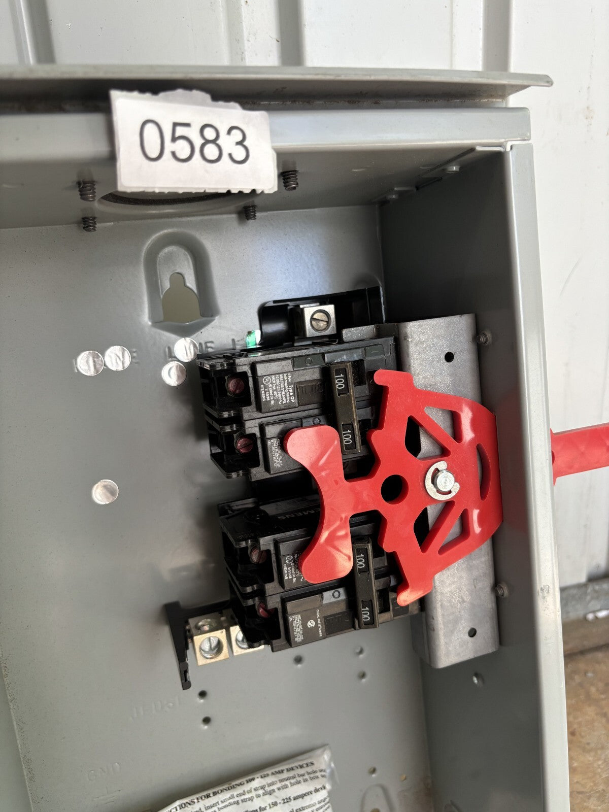 Siemens DTLNF213NR General Duty Stand By Power Panel 100 Amp3