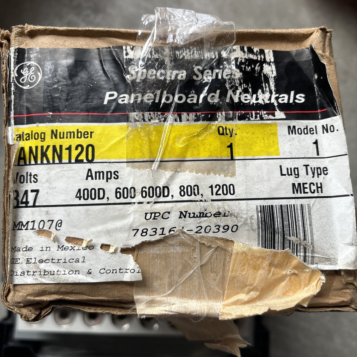GE General Electric ANKN120 347V Panelboard Neutrals Kit w/Hardware (New)5