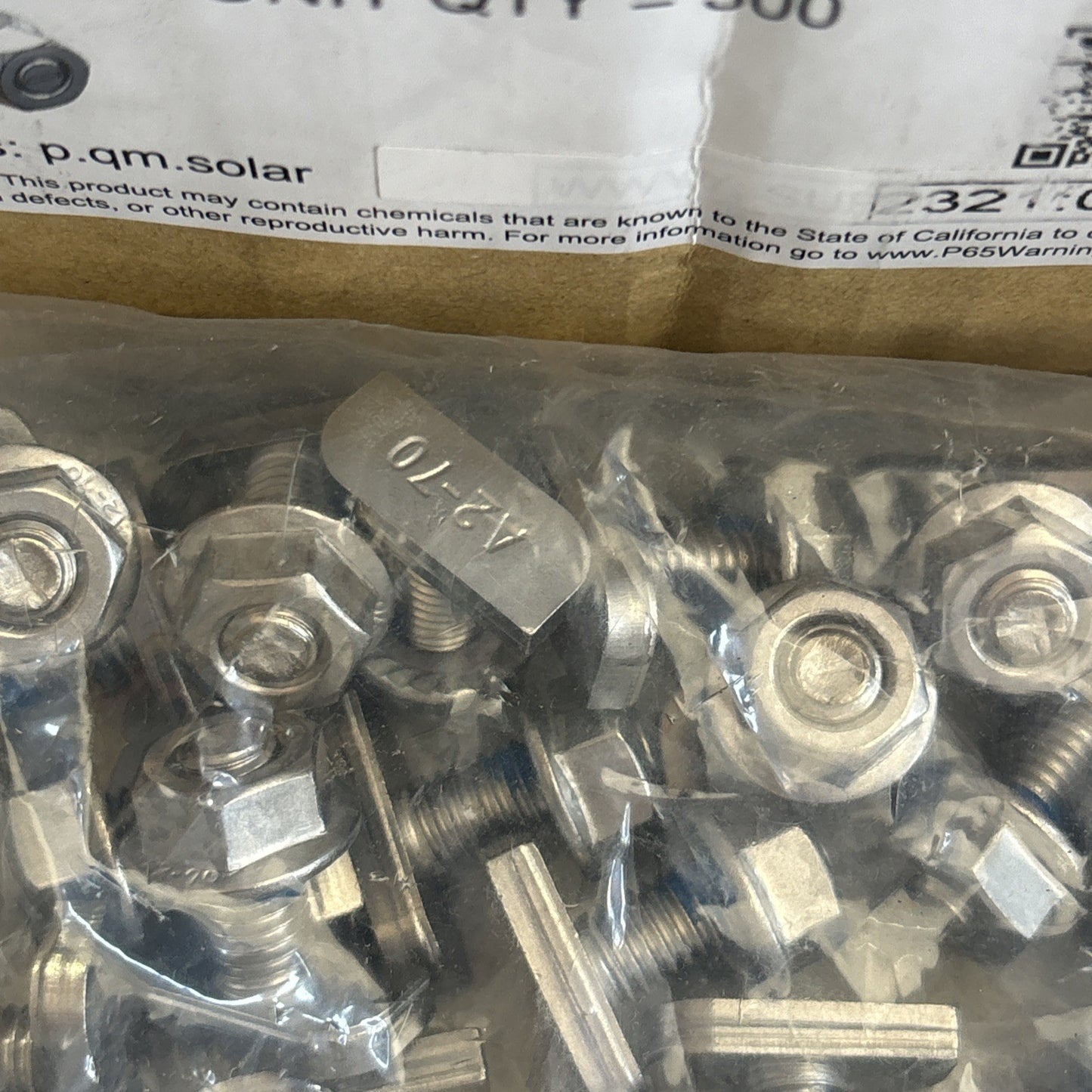 Quick Mount PV QMR TB20P A 300  T Bolt Solar Mounting Hardware New Case Of 3004