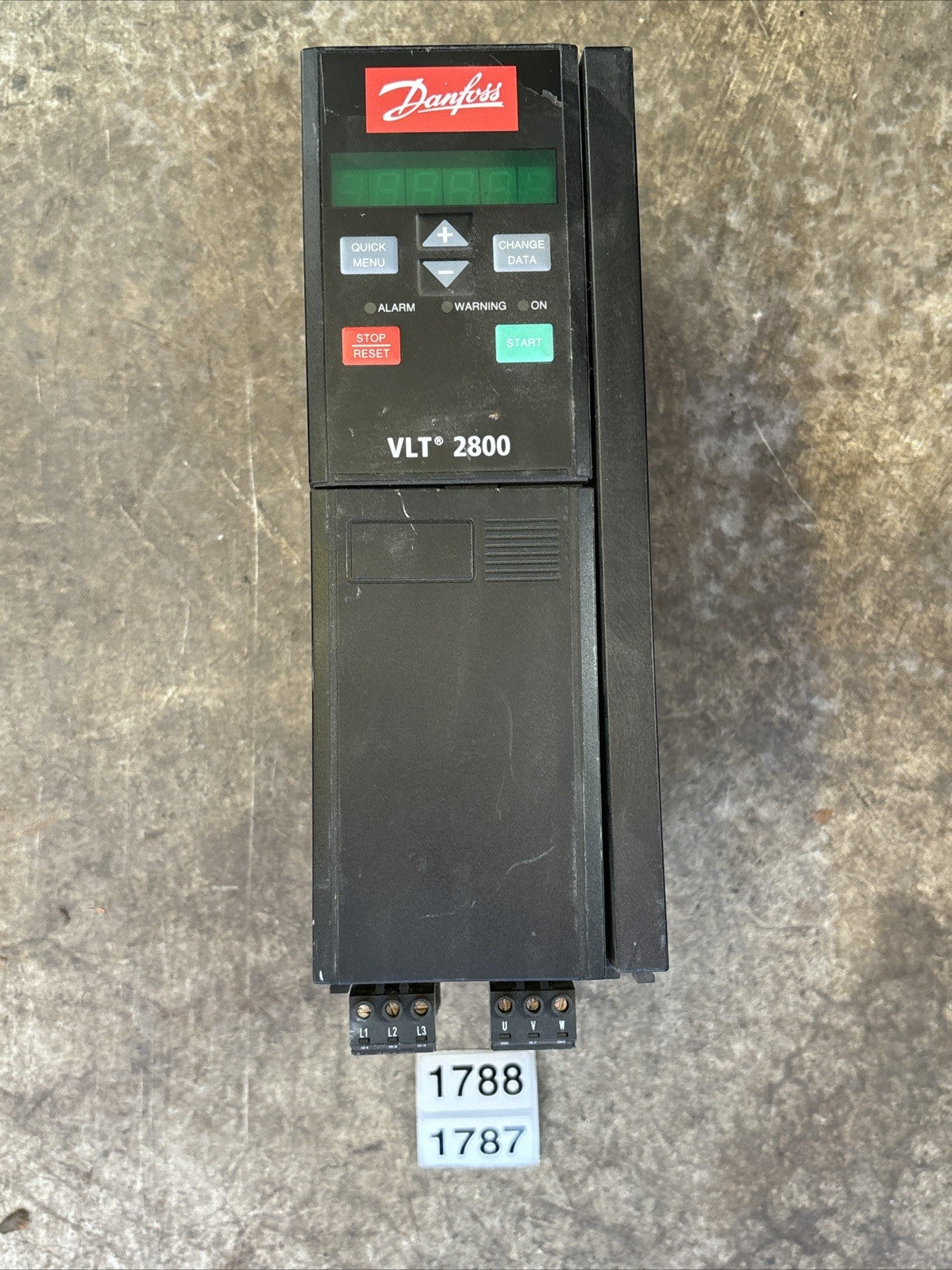 [Used] Danfoss Model VLT 2800 Variable Speed Inverter Drive 195N10570