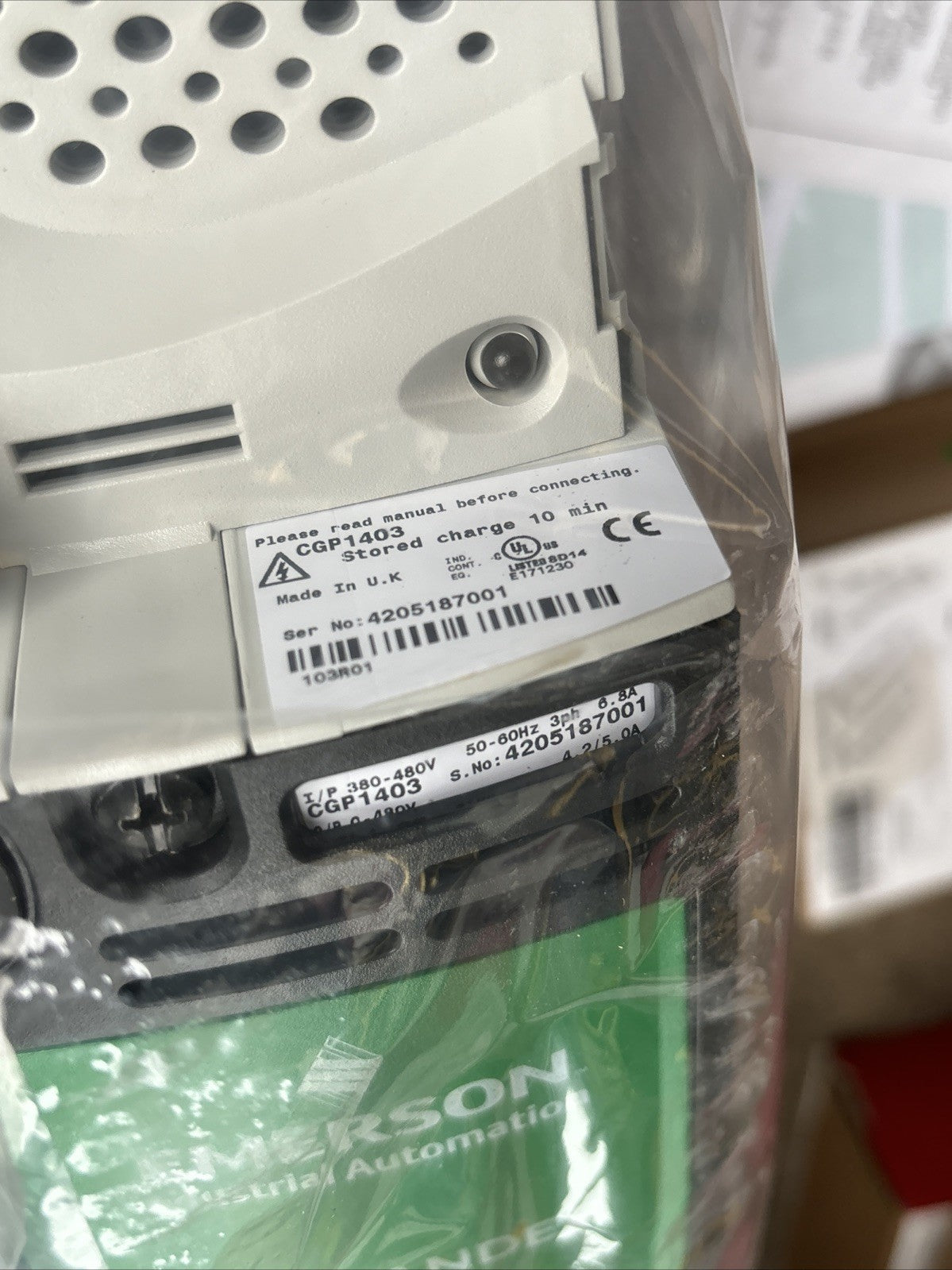EMERSON CGP1403 SERVO AMPLIFIER NEW IN BOX5
