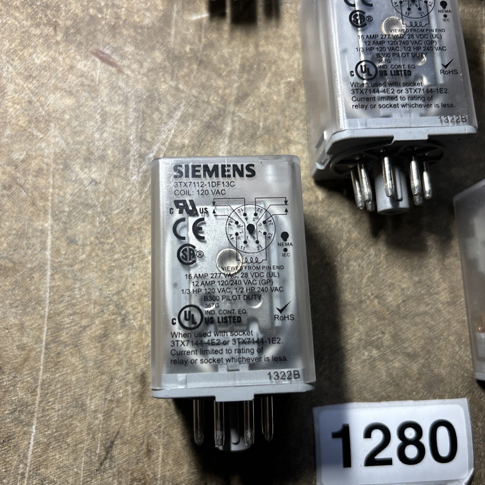 SIEMENS 3TX7112 1DF13C / 3TX71121DF13C Used, Good Working Lot Of 51
