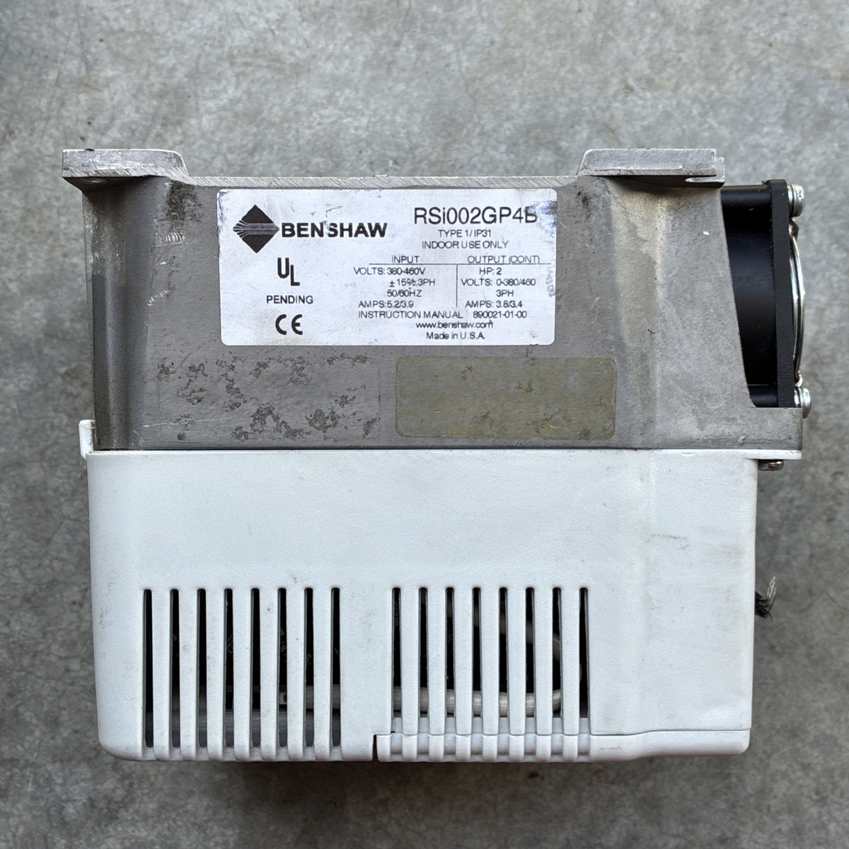 BENSHAW VARIABLE FREQUENCY DRIVE RSI002GP4B 480 VAC 2 HP 3 PHASE 5.2 AMP1