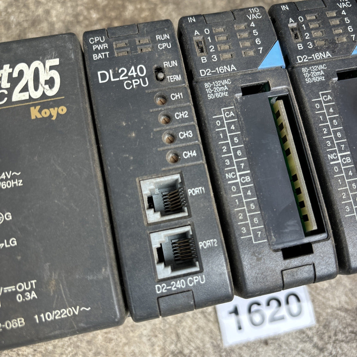Koyo Automation Direct Logic 205 D2 06B PLC Rack Module Card Board With modules2