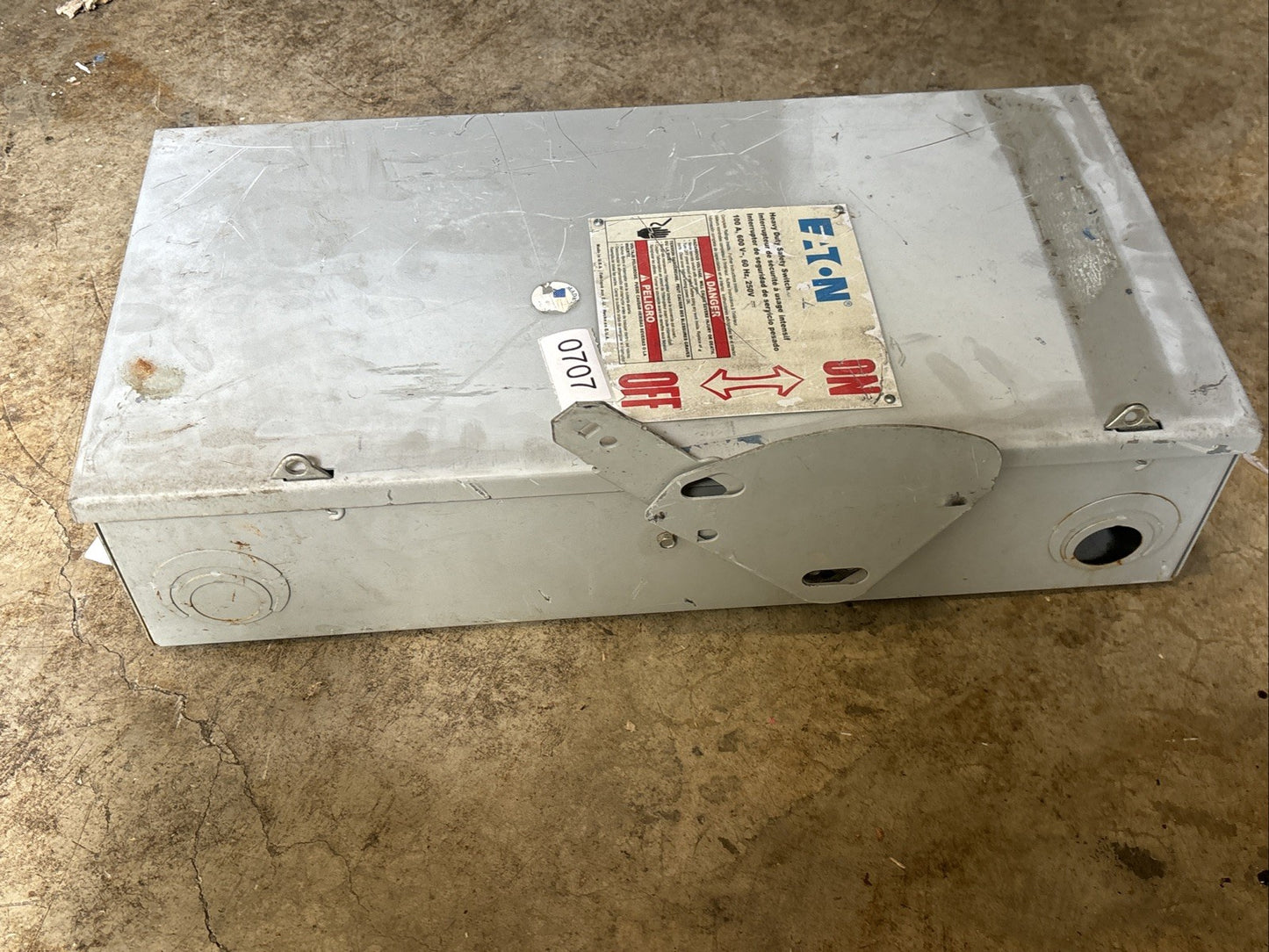 Eaton DH363FGK Heavy Duty Safety Switch 100 Amp 3 Pole 600 Vac6
