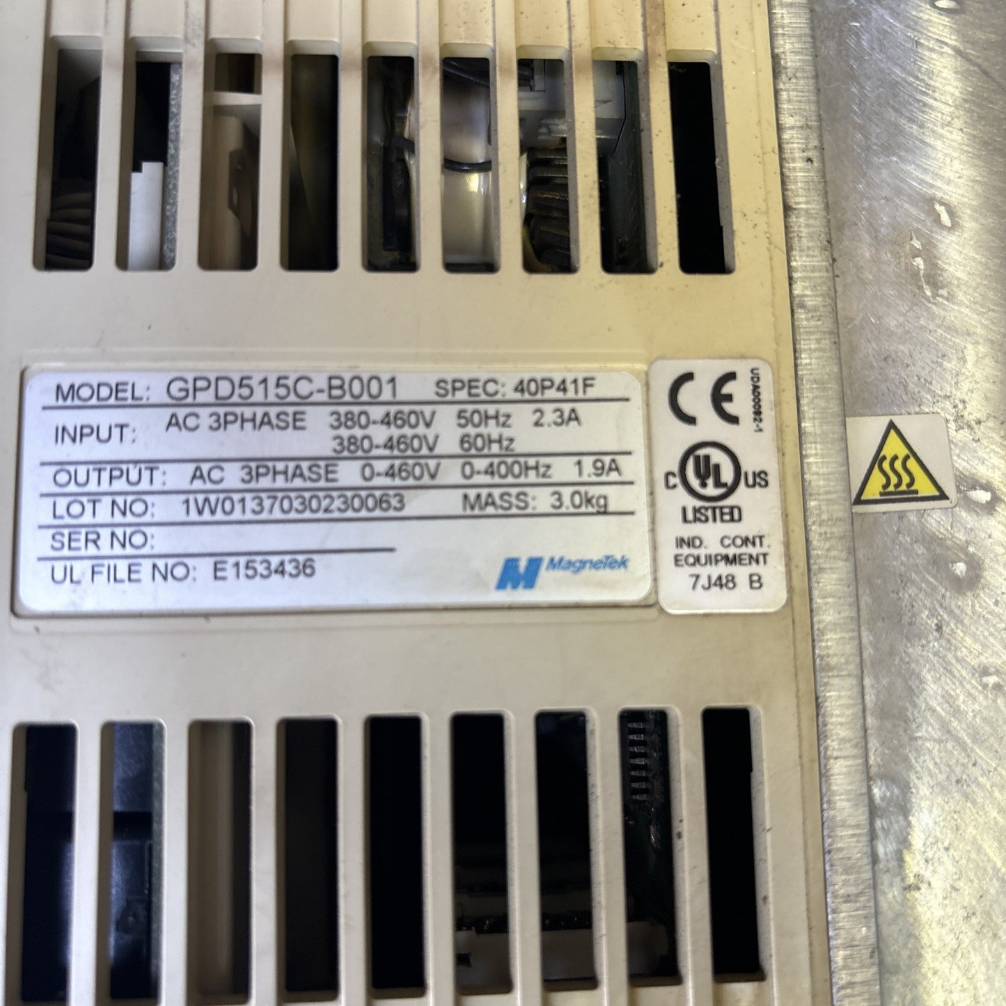 MAGNETEK GDP515C B001 AC 3Phase 380 460V4