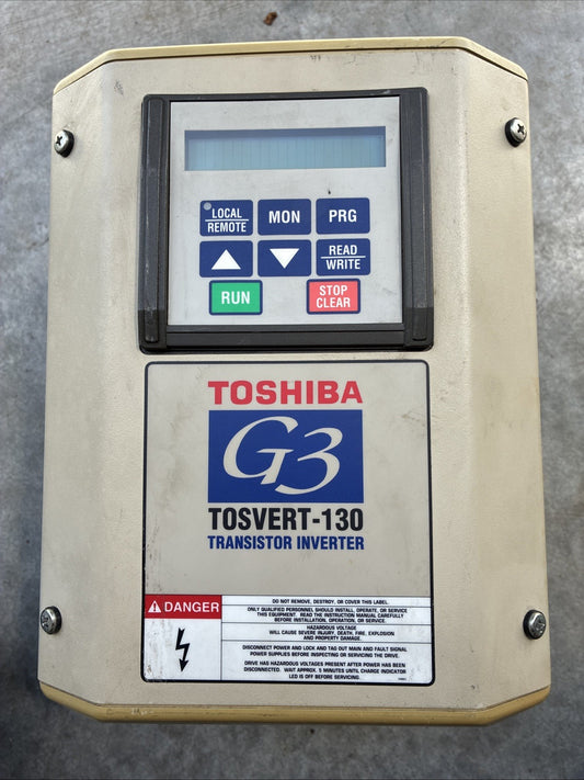 Toshiba G3 TOSVERT 130 Transistor Inverter VT130G3U4055 AC Drive 5HP0