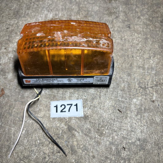 Federal Signal LP1 Streamline Mini Strobe Amber Surface Mount 120VAC .06A Ser. A0