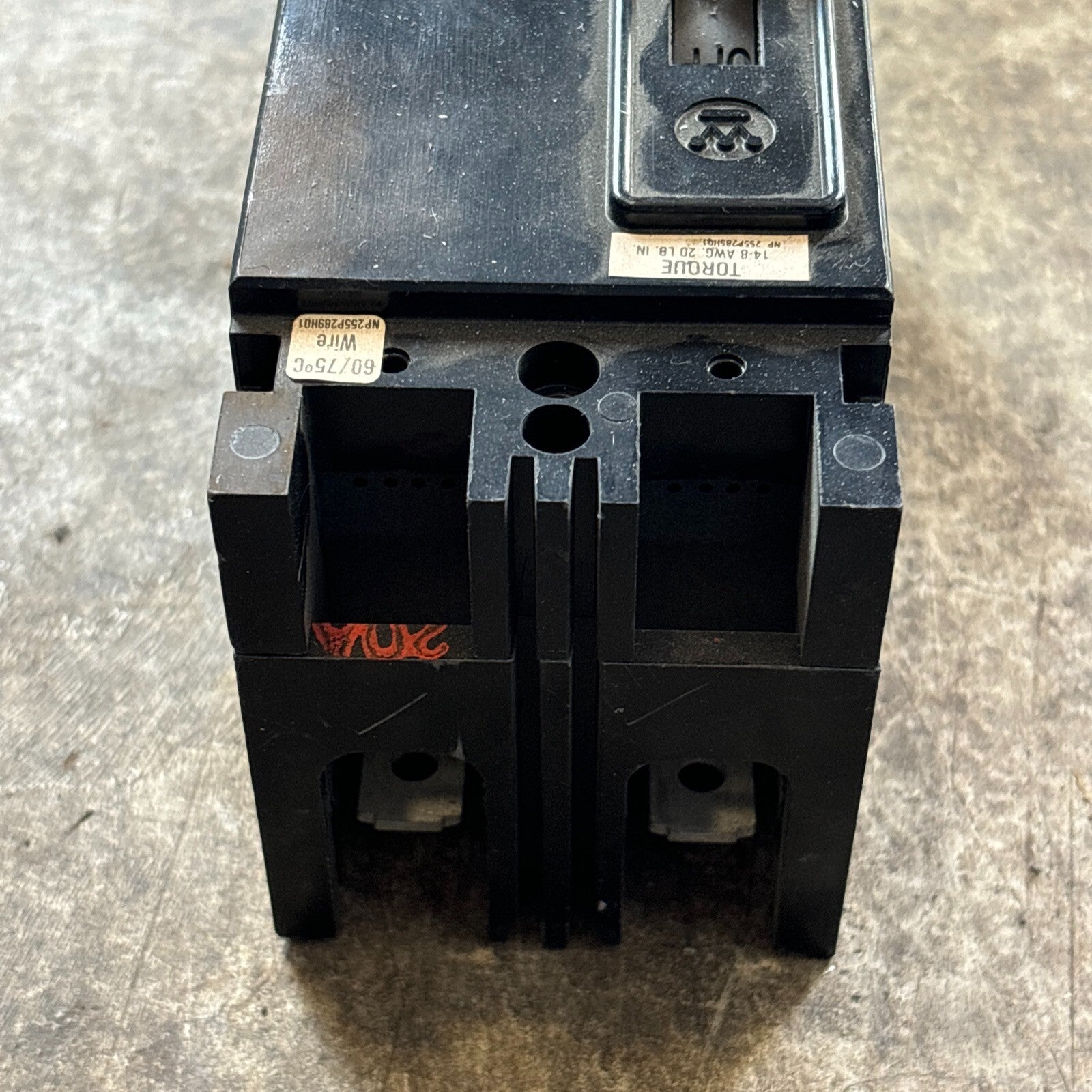 Westinghouse EB2020 Circuit Breaker 20 Amp 2 Pole 240 Vac3
