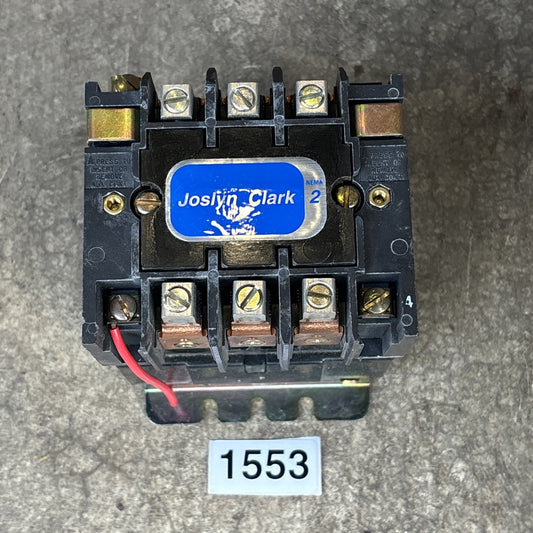 JOSLYN CLARK,T77U032,SIZE 2 CONTACTOR 50A 600V0