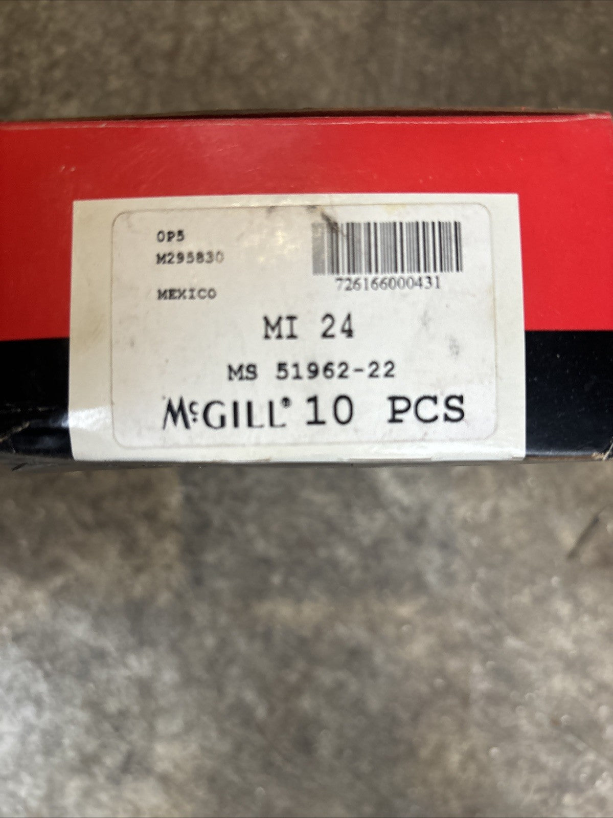 (BOX OF 10) McGILL # MI 24 / INNER RACE.1