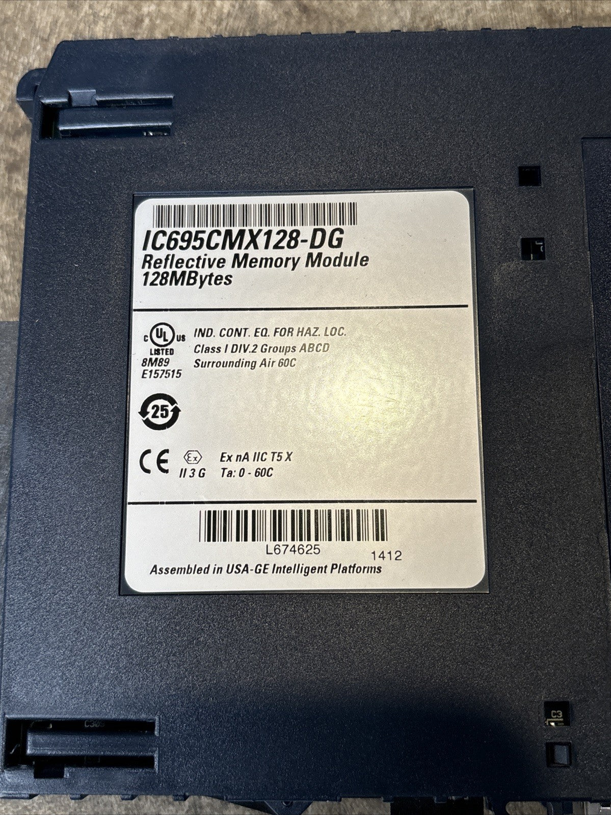 GE INTELLIGENT IC695CMX128 DG REFLECTIVE MEMORY MODULE1