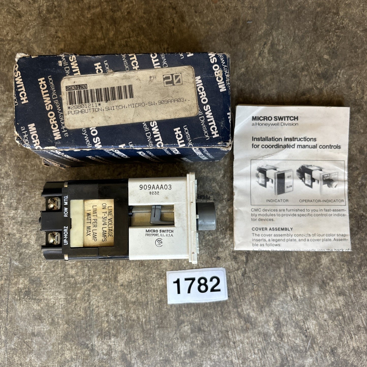 Micro Switch 909AAA03 switch selector (New)0