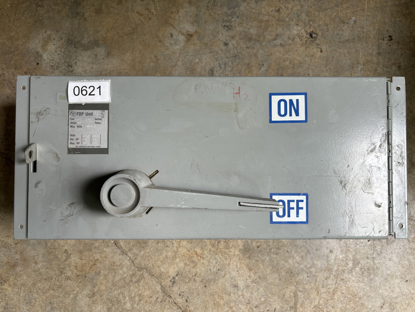 Westinghouse FDPS364R Fusible Panel Mount Switch 200 Amp 3 Pole 600 Vac0