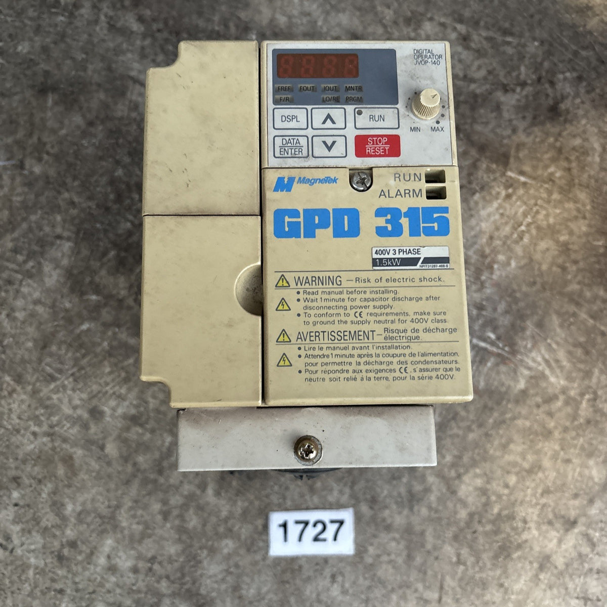 Magnetek GPD315 1 HP 460v Model MVB003 AC Drive0