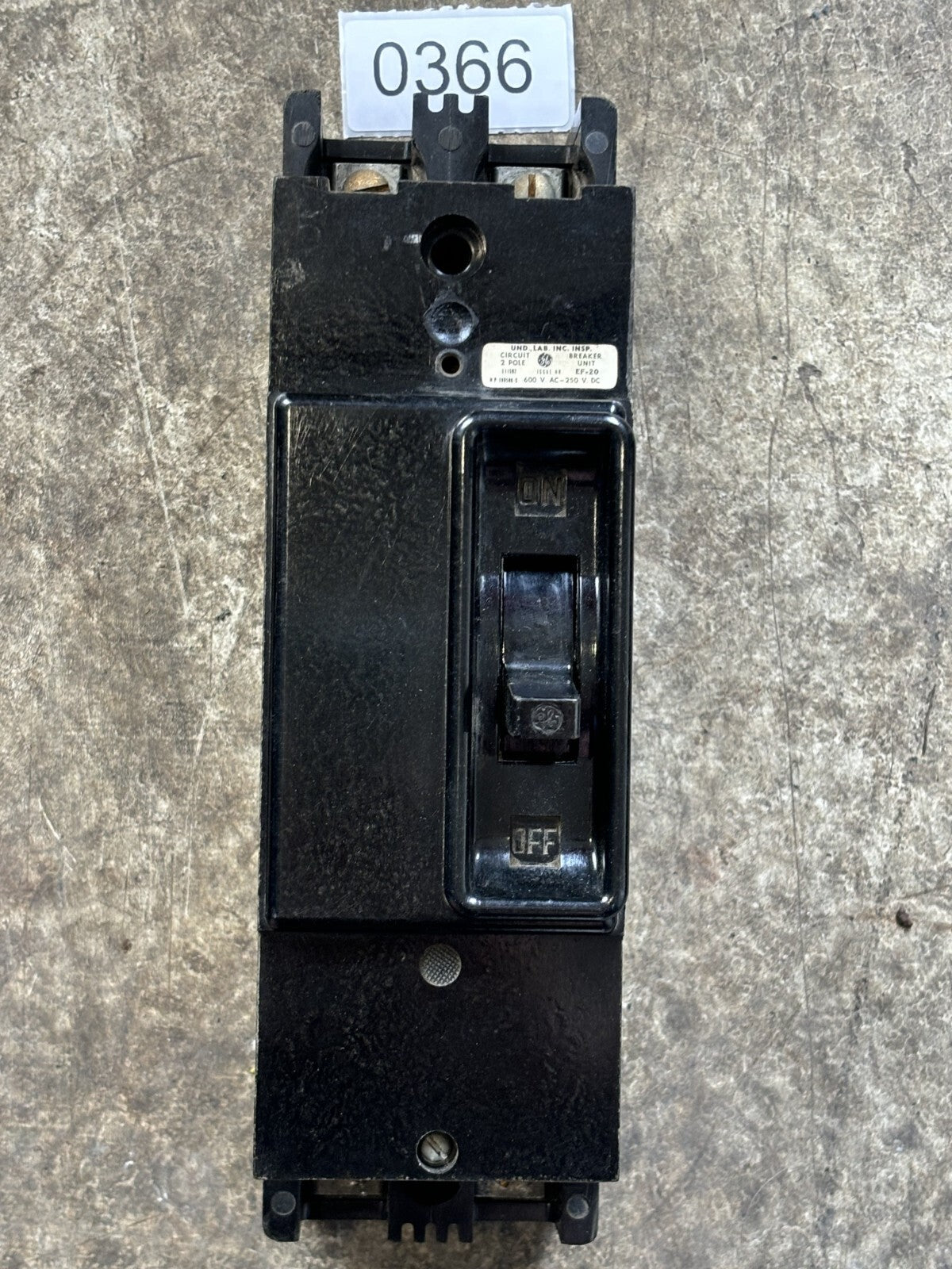 General Electric TF126040 Circuit Breaker 40 Amp 2 Pole 600 Vac0