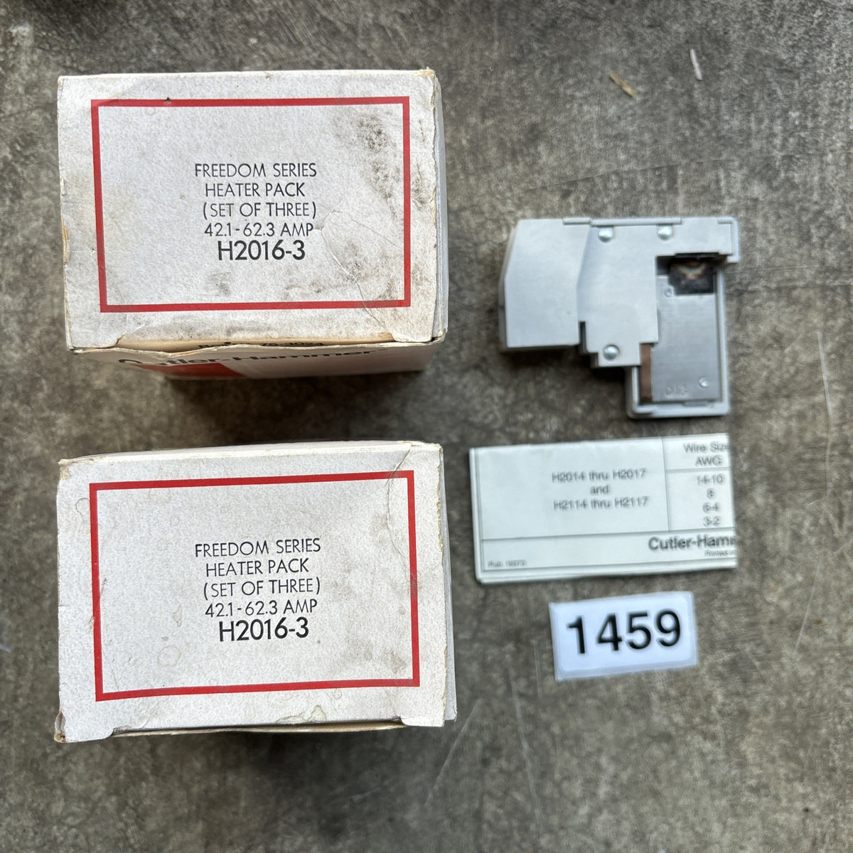 NEW Lot Of 6 CUTLER HAMMER PACK OF 3 H2016 3 OVERLOAD HEATER0