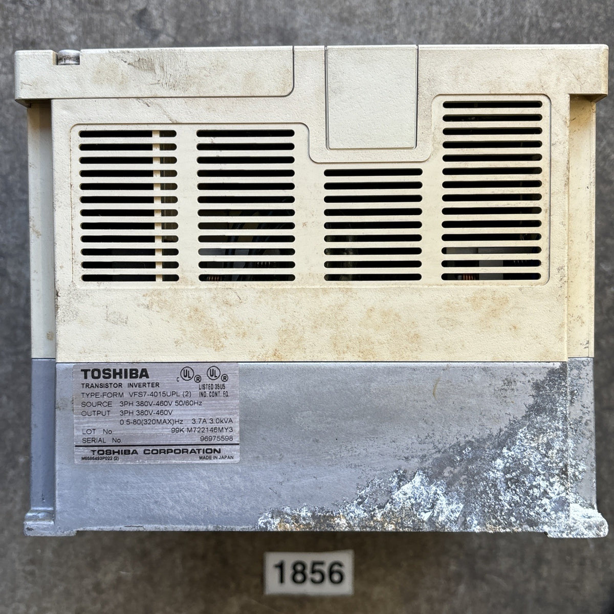 VFS7 4015UPL  (2)  Toshiba 4.1A 460V 2HP VF S74