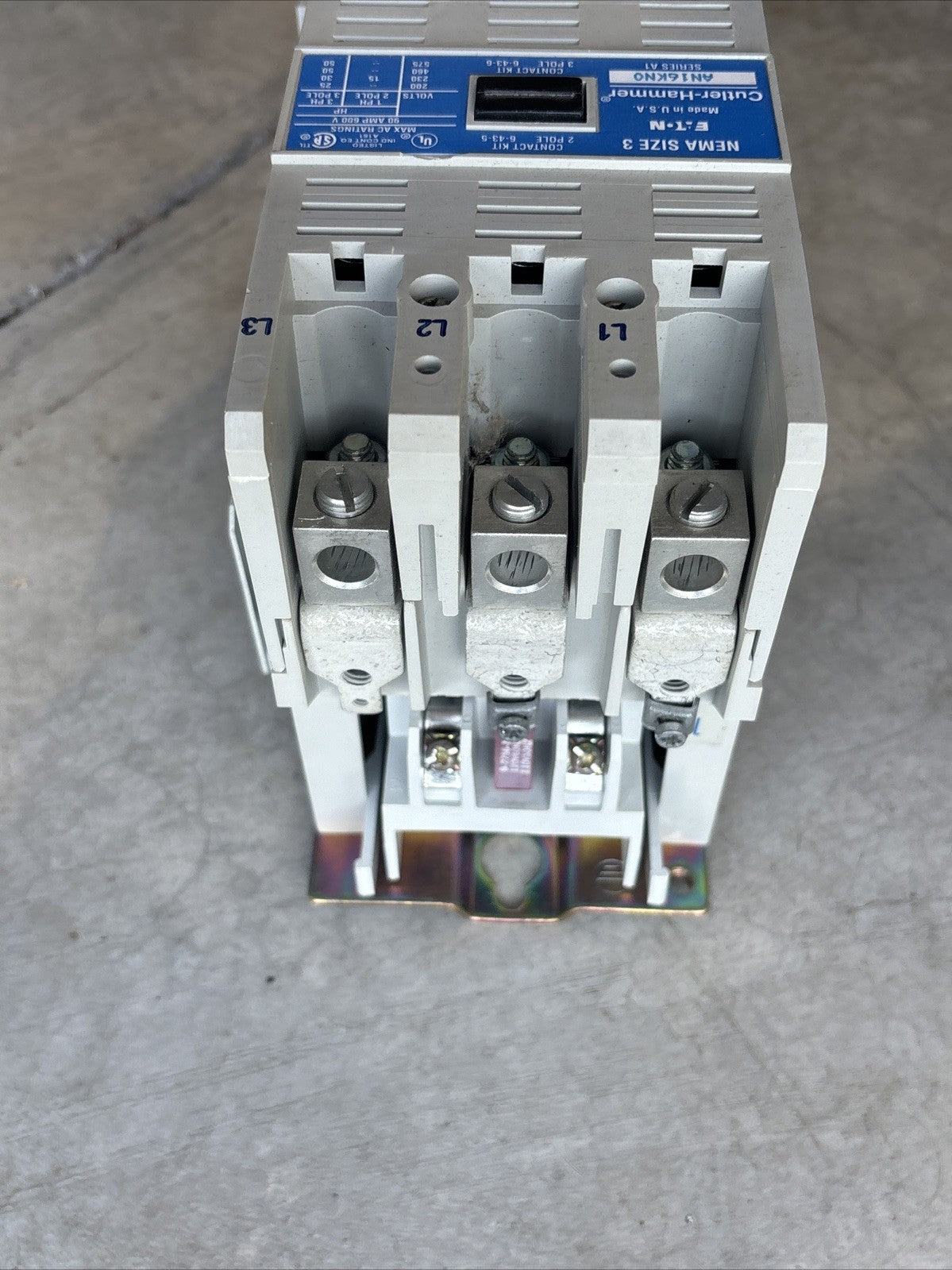 Cutler-Hammer AN16KNO Circuit Breaker 3 Pole 110/120 Volt 50/60 Hz 90 Amp5