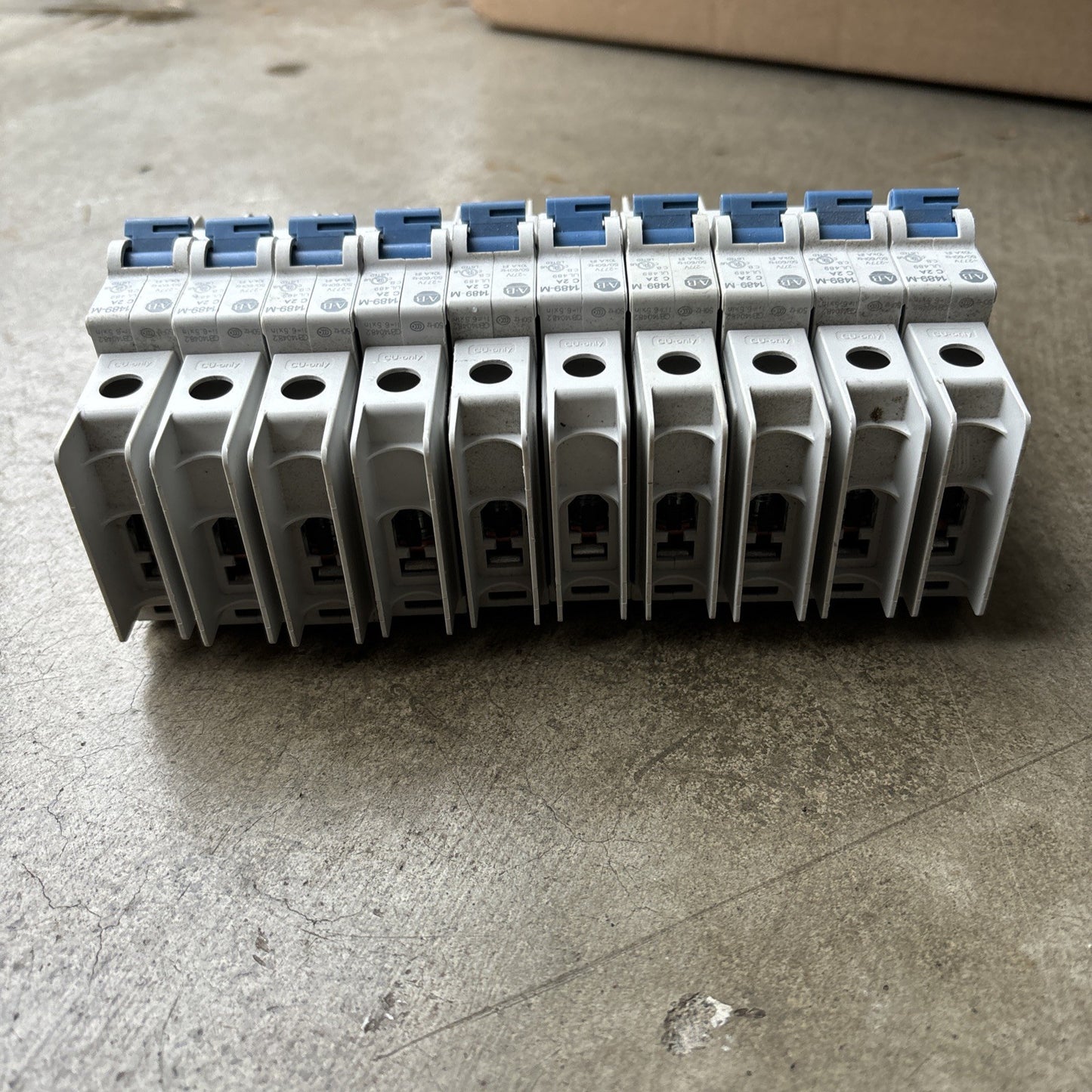 Allen Bradley 1489 M1C020 SER. D 2A Amp 277V Volt Din Rail  Breaker Lot Of 103