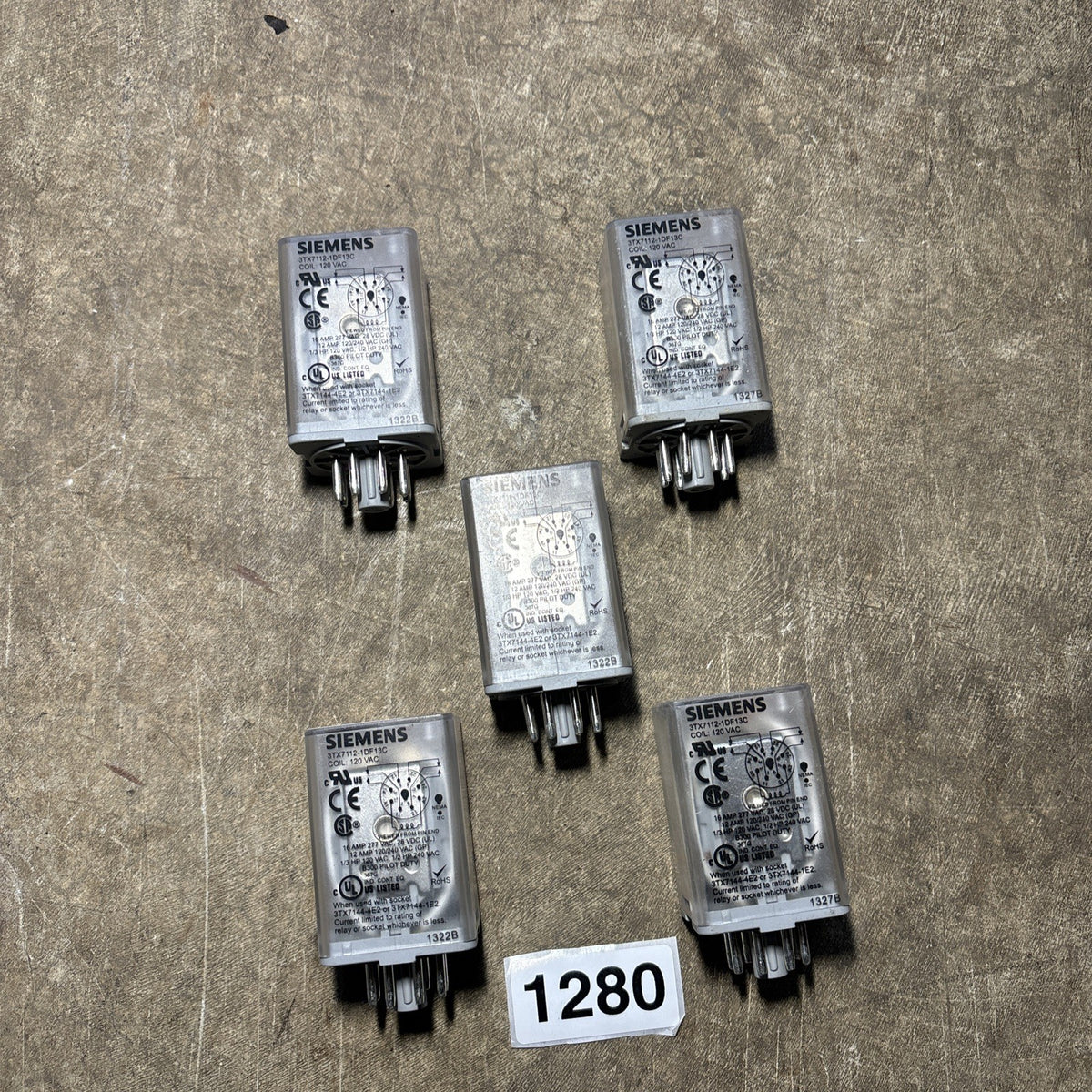 SIEMENS 3TX7112 1DF13C / 3TX71121DF13C Used, Good Working Lot Of 50