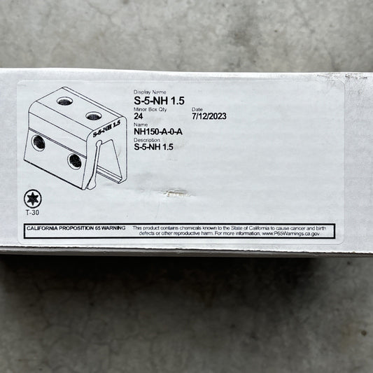 S-5! S-5-NH 1.5 Standing Seam Metal Roof Brackets0