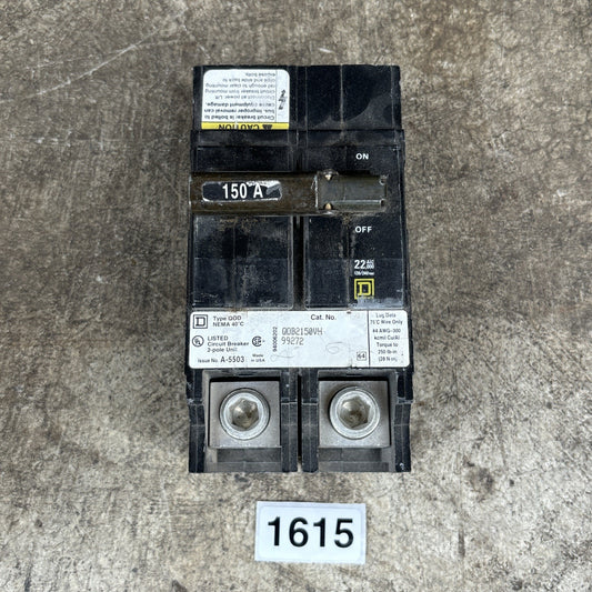 Square D QOB2150VH Circuit Breaker 150 Amp 2 Pole0