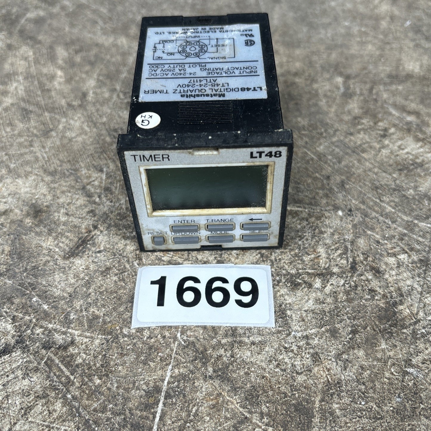 1pcs Used MATSUSHITA digital display time relay LT480