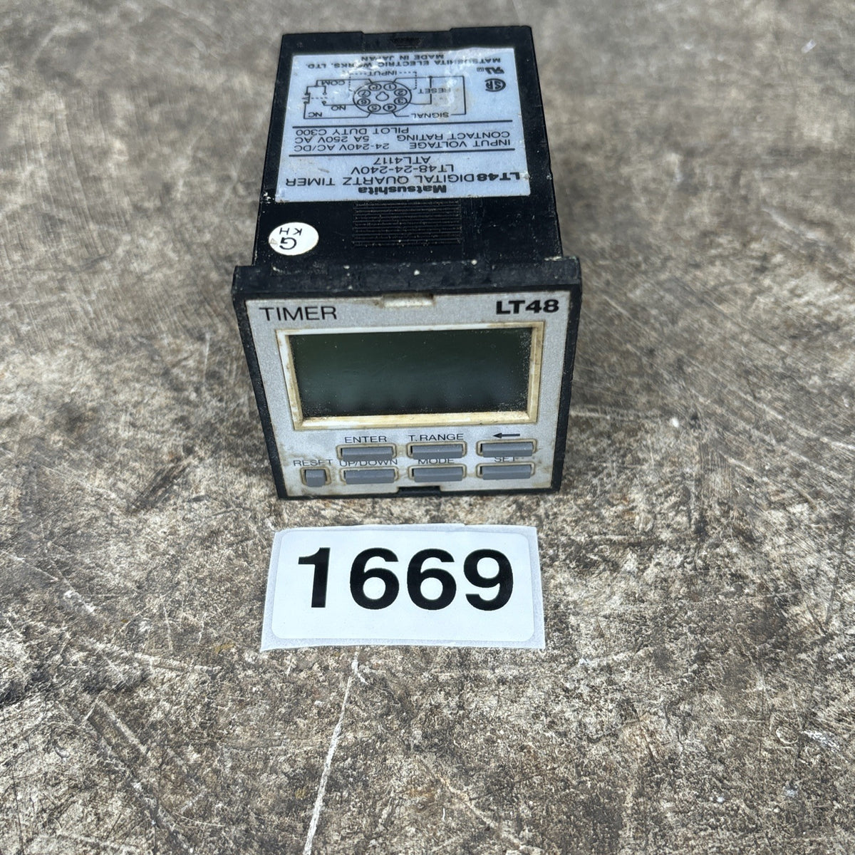1pcs Used MATSUSHITA digital display time relay LT480