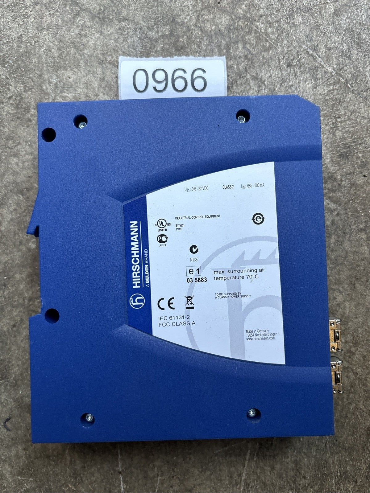 HIRSCHMANN 61131-2 SPIDER II GIGA 5T/2S EEC RAIL SWITCH0