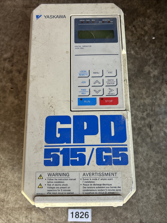 CIMR G5M51P5  GPD515C  C003 YASKAWA ELECTRIC  3HP VFD IN 500 600V OUT 0 600V0