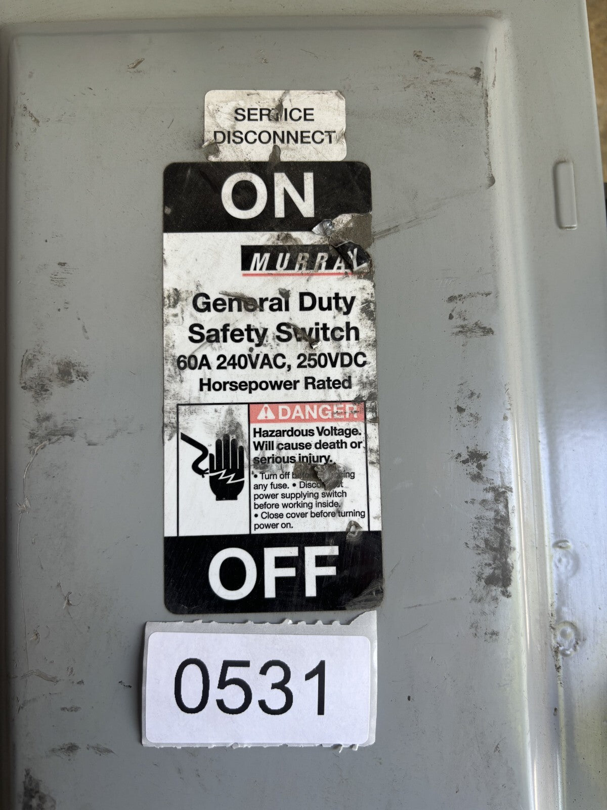 Murray GHN322NW Fusible General Duty Safety Switch 60 Amp 240 Vac1