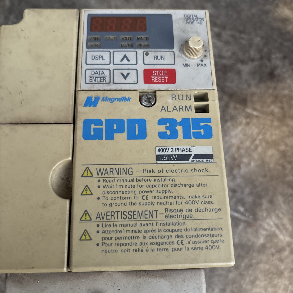 Magnetek GPD315 1 HP 460v Model MVB003 AC Drive1