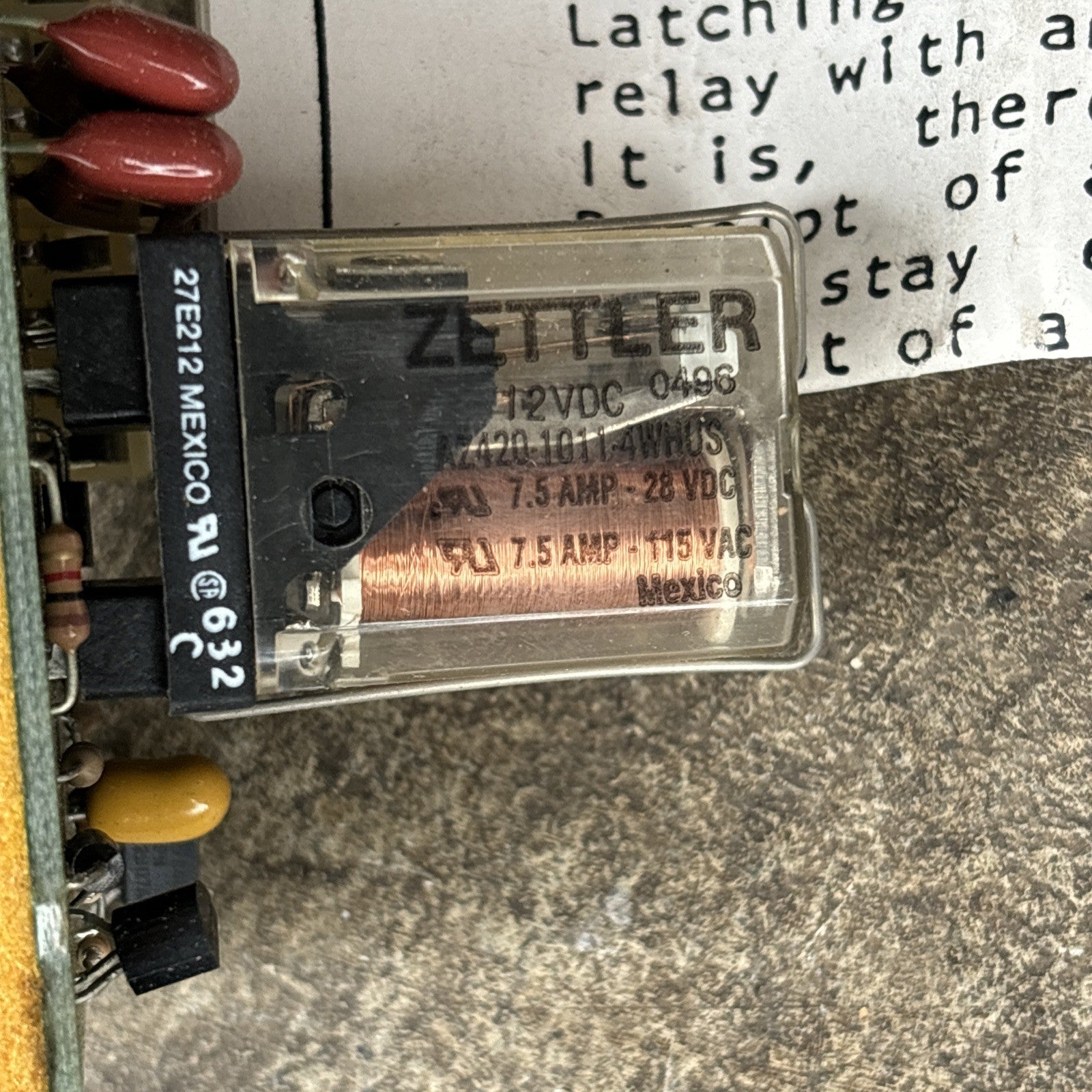 STI 41666 OS L Latching Relay w/ Snubbers SPDT 5A 125 VAC W/Snubbers, NOS, Open 3
