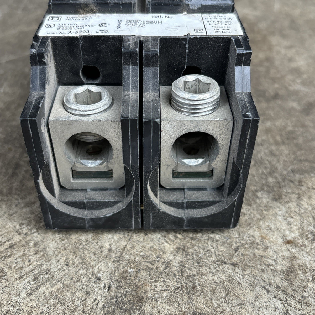 Square D QOB2150VH Circuit Breaker 150 Amp 2 Pole2