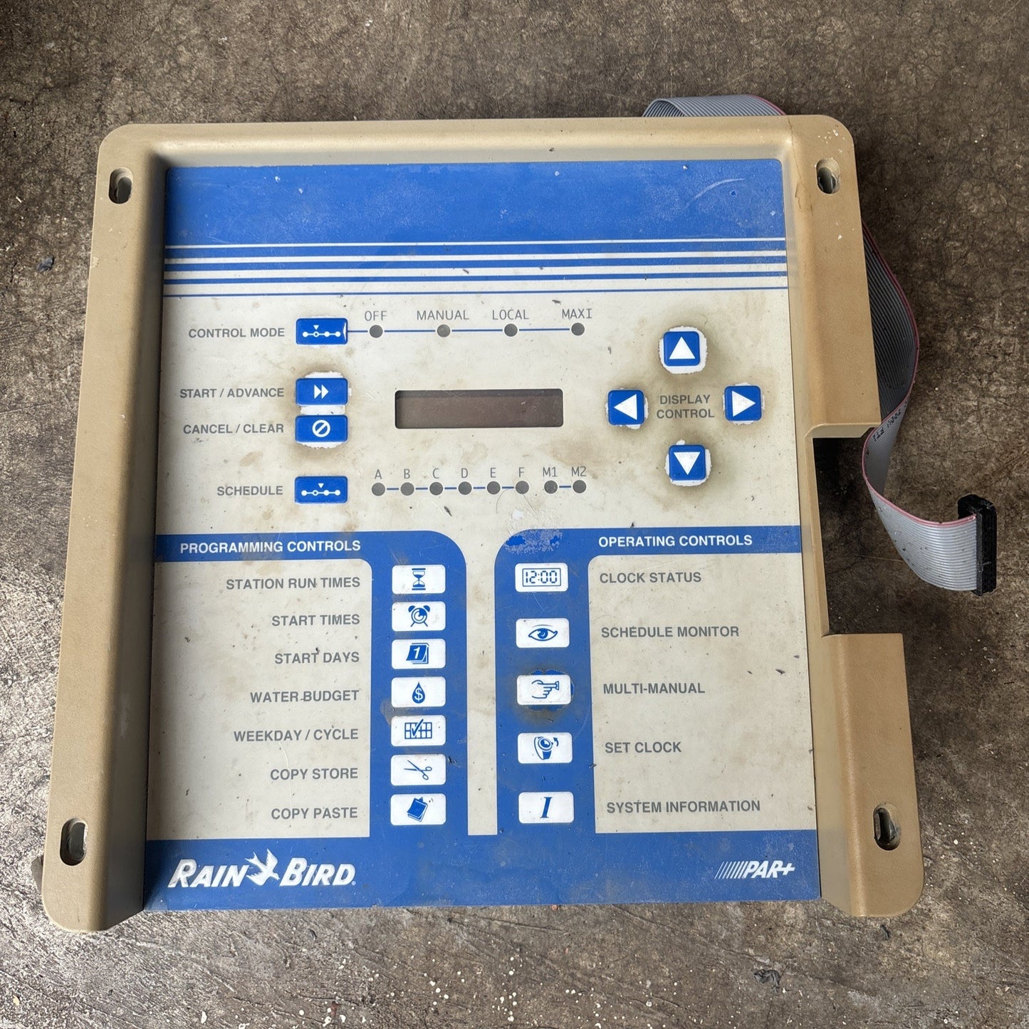 Rain Bird Golf Par+ Faceplate Control Module  634955 Model PAR SAT 160
