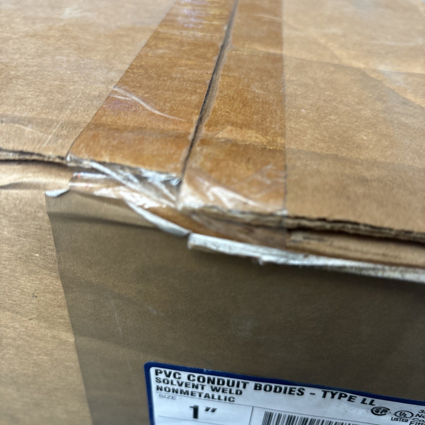 New Case Of 10 Topaz 1153 1" LL Type PVC Conduit Body Gray2