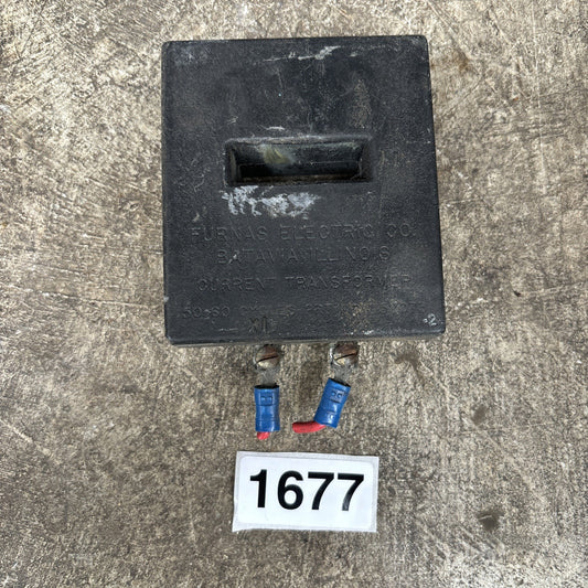 Furnas Electric D52073 Current Transformer 300:5 Ampere Ratio 50 60 Cycles0
