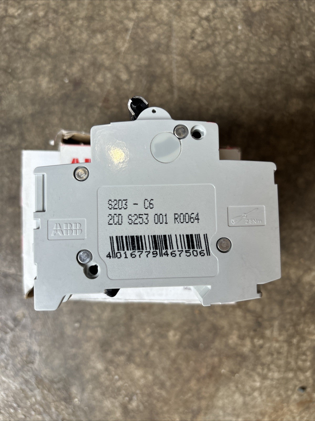 ABB Miniatur Leistungsschalter 2CDS253001R0064 S203 C6   3 polig, typ C, 6 A Neu2