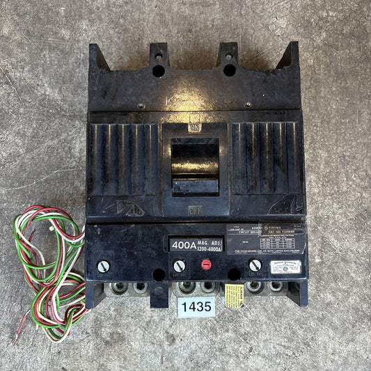GE TJJ436400 400 Amp 600VAC 3 Pole Phase TJJ Breaker 400A W/Lugs 600V0