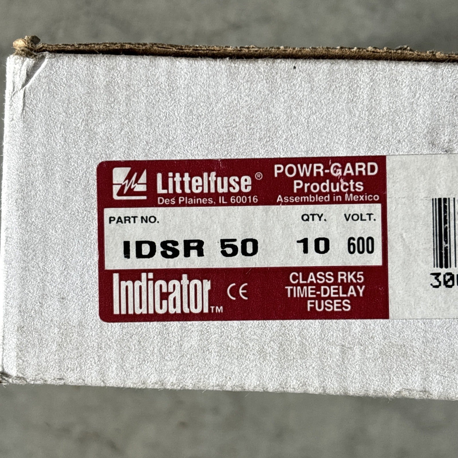 Littelfuse IDSR 50 POWR GARD 600 V AC 50 A Current Limiting Time Delay Fuses1