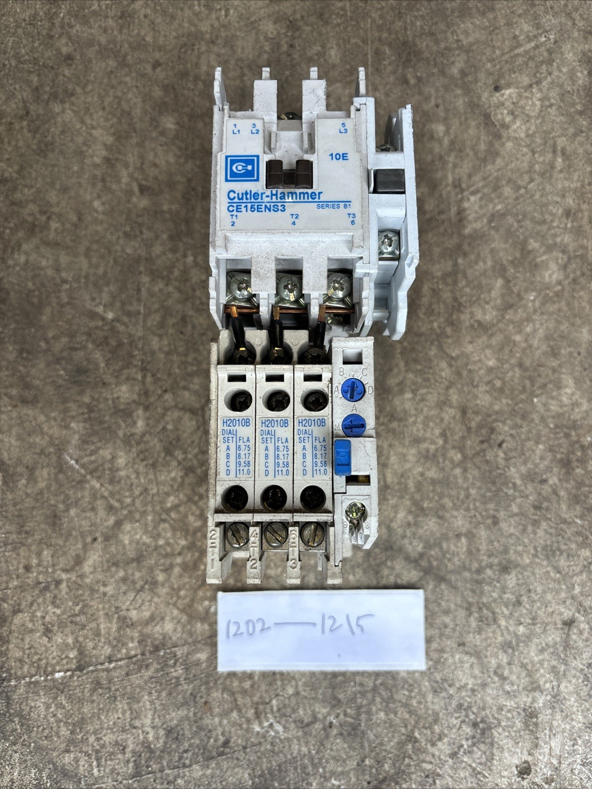 Cutler Hammer CE15DNS3 Contactor, With C306DN3, And C320KGS10