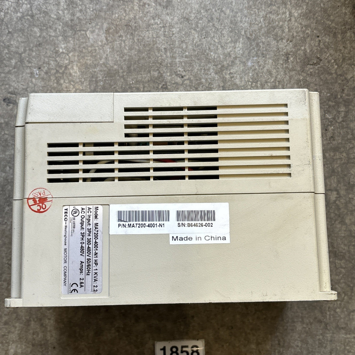 Westinghouse Teco Ma7200 4001 N1 Frequency Inverter3
