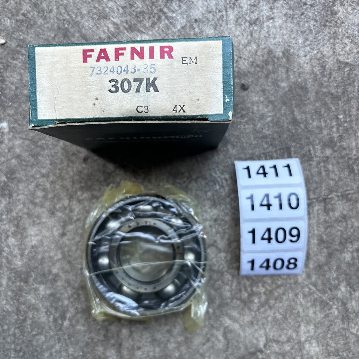 FAFNIR #307K, Medium Round Bore Radial Deep Groove Ball Bearing0