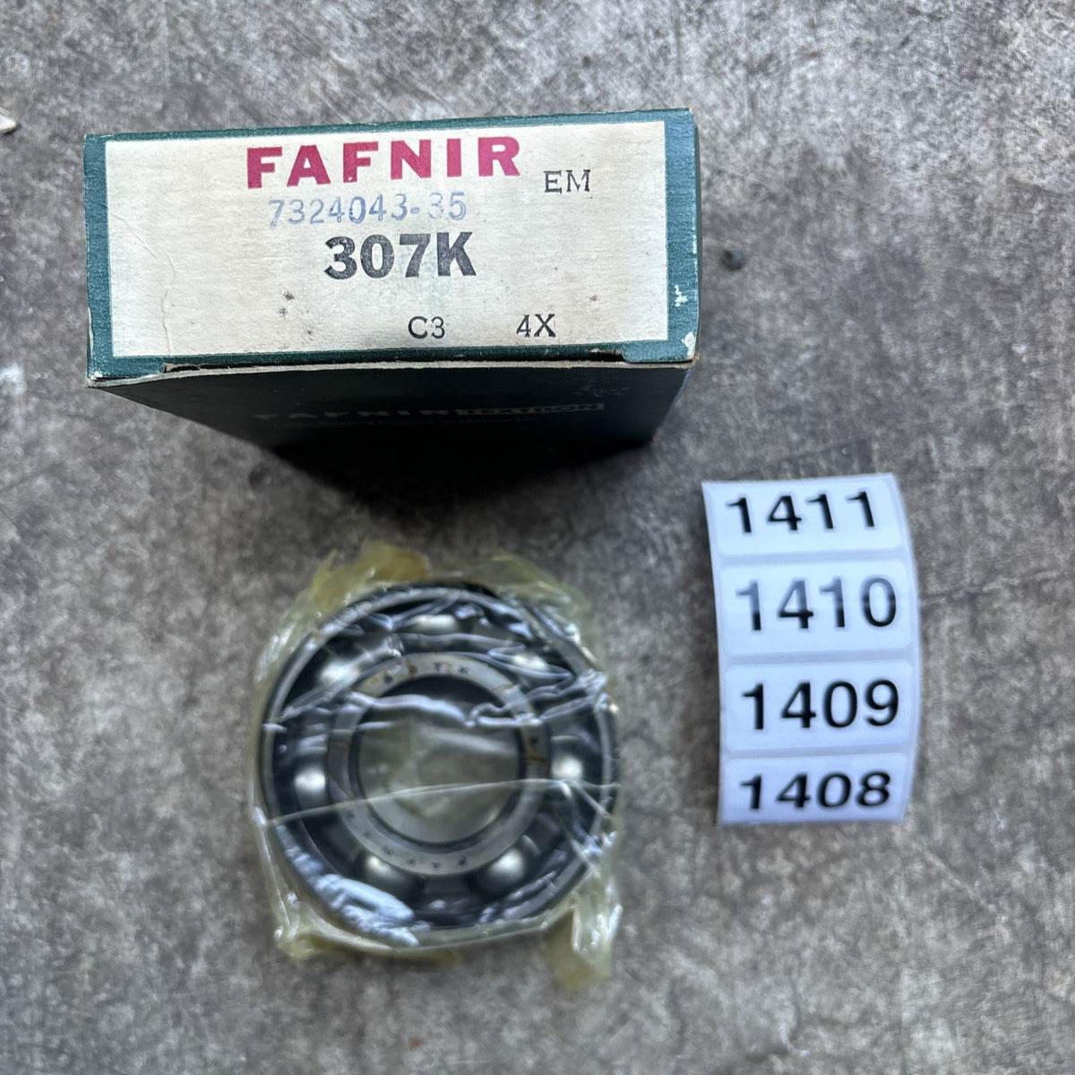 FAFNIR #307K, Medium Round Bore Radial Deep Groove Ball Bearing0