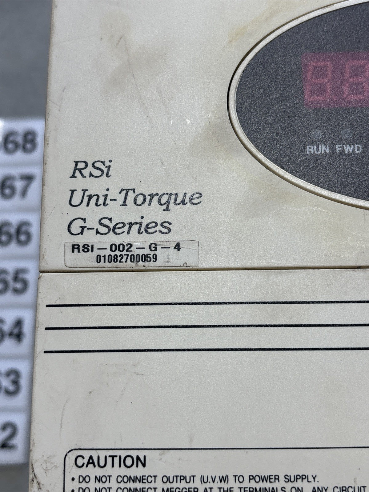 BENSHAW AC VARIABLE SPEED DRIVE 380-460V INPUT 2 HP 3 PHASE  RSi-002-G-42