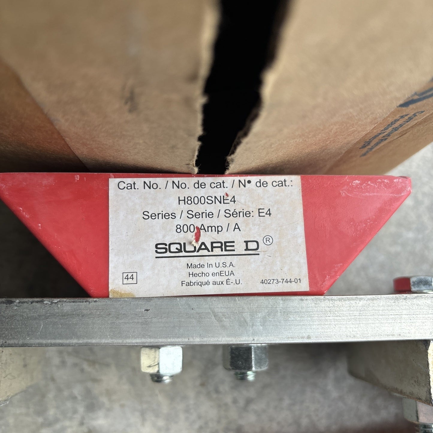 SQUARE D H800SNE4 INSULATED GROUNDABLE NEUTRAL KIT E04 SERIES New3