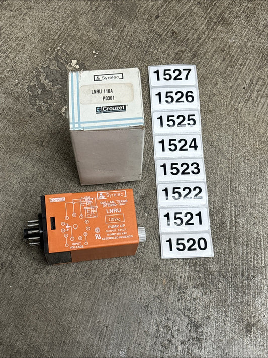 Crouzet LNRU  110A P0301 Voltage Control Relay Monitor0