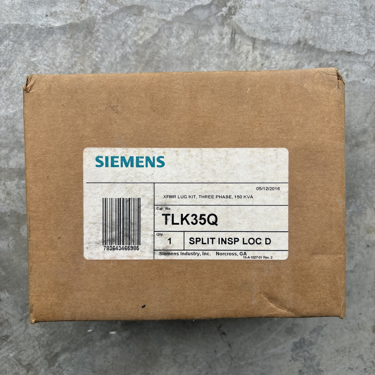 New Sealed Siemens TLK35Q Transformer Lug Kit Three Phase 150 kVA0