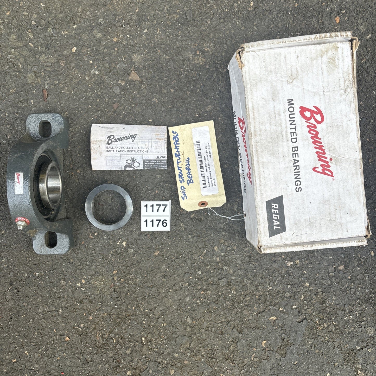 Browning VPE 231 1.938" Bore, Mounted Cast Iron Pillow Block FNIP0